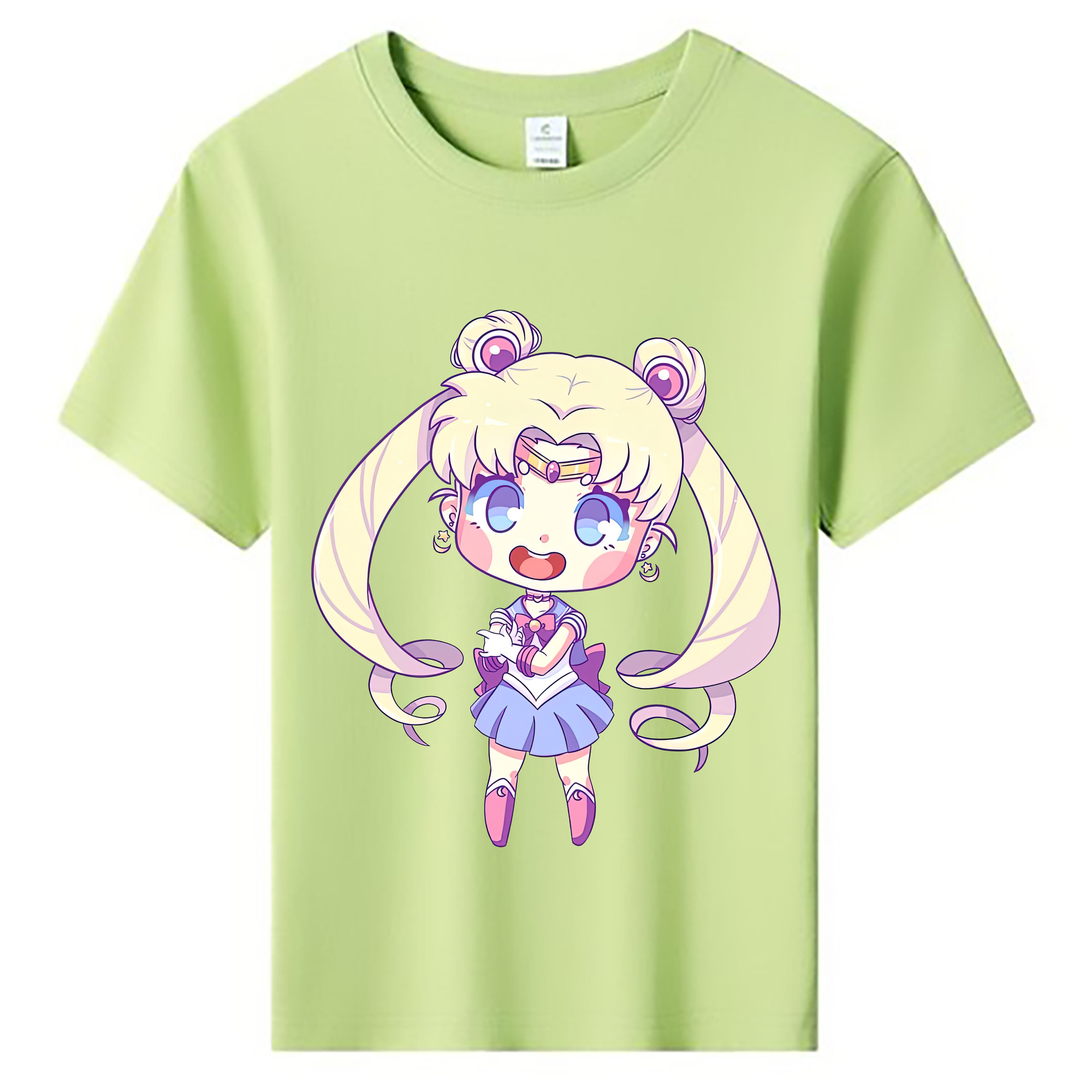 （画像用） 美少女戦士セーラームーン 月野 うさぎ つきの うさぎ Sailor Moon Tsukino Usagi 綿100％キッズTシャツ（フロントプリント）